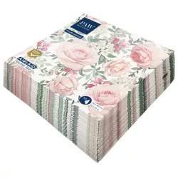 Serwetki PAW Professional Dinner Gorgeous Roses 1-warstowe 40x40cm składane 1/4