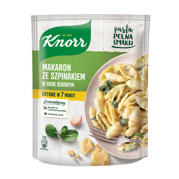 Knorr Makaron Pełnoziarnisty Ze Szpinakiem W Sosie Serowym 160G