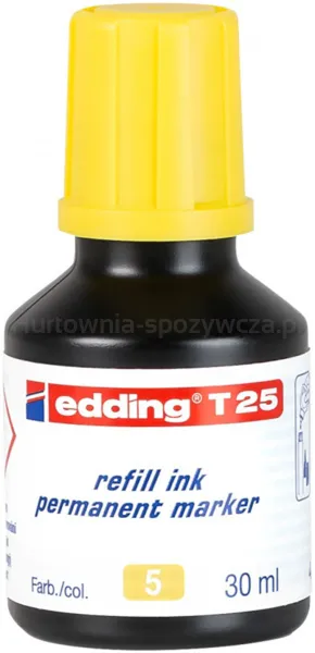 Tusz Do Uzupełniania Markerów Permanentnych E-T25 Edding, Żółty