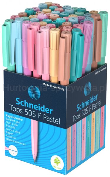 Długopis SCHNEIDER Tops 505, F, 1 szt., mix kolorów pastelowych - 5