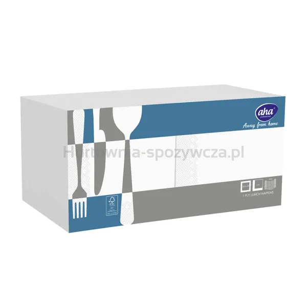 Serwetki AFH AHA, 1-warstwowe, składanie 1/4, 33x33cm, 500 szt., białe