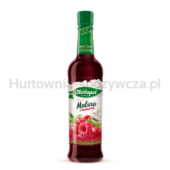 Herbapol Syrop Owocowy Suplement Diety Malina Z Żurawiną Z Wit. C, D, B6 I Cynkiem 420Ml