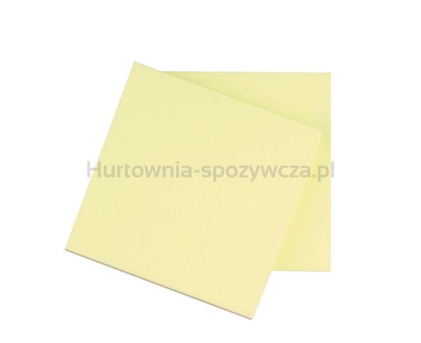Q-Connect Bloczek samoprzylepny, 76x76mm, 1x100 kart., jasnożółty  - 2