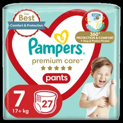 Pampers Premium Care Pants Pieluchomajtki Rozmiar 7, 17+ Kg, 27 Szt.