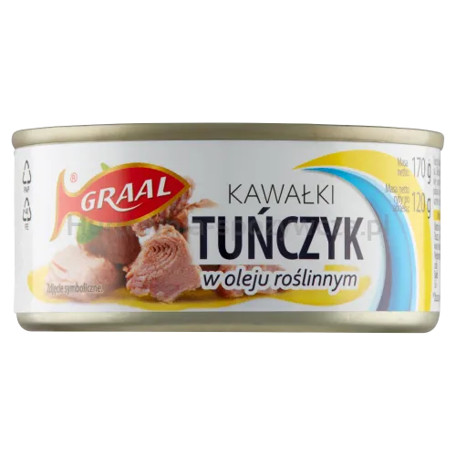 Graal Tuńczyk Kawałki W Oleju Roślinnym 170 G