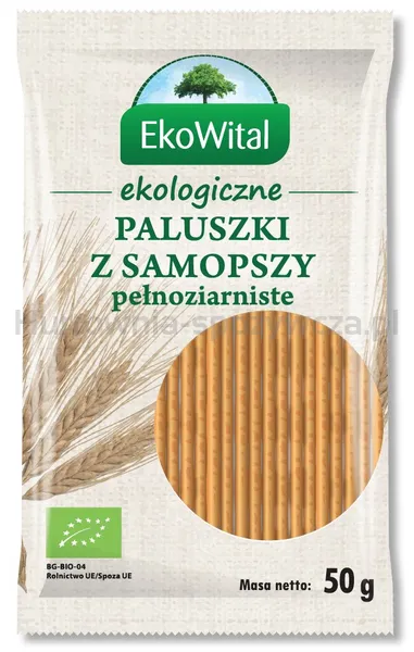 Paluszki z samopszy pełnoziarniste BIO 50 g