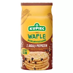 Kupiec Wafle kukurydziane z jagłą i pieprzem 105 g