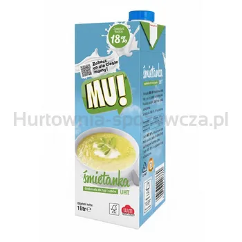 Śmietanka Uht 18% Mu! 1L Wart Milk