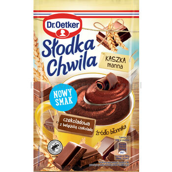Dr.Oetker Słodka Chwila Kaszka Manna Czekoladowa Z Belgijską Czekoladą