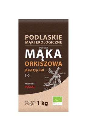 Mąka Orkiszowa Jasna Typ 550 Bio 1 Kg - Bio Life (Mąki Podlaskie) [BIO]