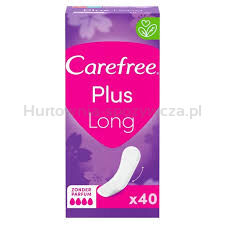 Carefree Plus Long Light Scent, wkładki higieniczne 40 szt.