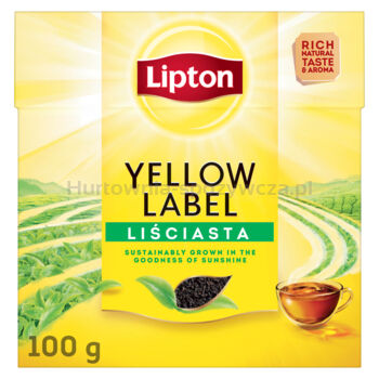 Lipton Yellow Label Herbata Czarna Liściasta 100 G