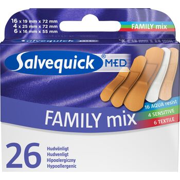 Salvequick Plastry Family Mix 26 Szt.