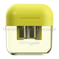 Keyroad Temperówka plastikowa Jelly Gel, podwójna, blister, transparentna - 2