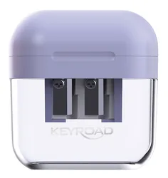 Temperówka plastikowa KEYROAD Jelly Gel, podwójna, blister, transparentna