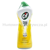 Mleczko do czyszczenia CIF Max Power 3 Action Cytryna, z wybielaczem, 1001g