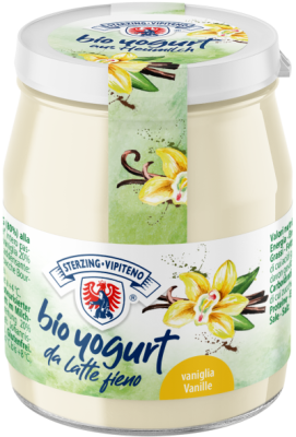 Jogurt Waniliowy Z Mleka Siennego Bezglutenowy Bio 150 G (Słoik) - Sterzing-Vipiteno [BIO]