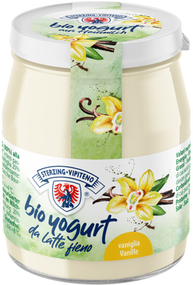 Jogurt Waniliowy Z Mleka Siennego Bezglutenowy Bio 150 G (Słoik) - Sterzing-Vipiteno [BIO]