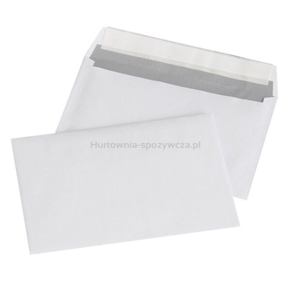Office Products Koperty z taśmą silikonowąHK, C6, 114x162mm, 80gsm, 1000szt., białe 