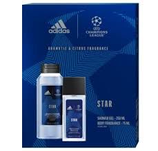 adidas Uefa Star Edition zestaw dla mężczyzn (żel pod prysznic, 250 ml + dezodorant do ciała, 75 ml)