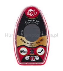 Emu Gąbka Nabłyszczająca Do Obuwia Z Pastą  Czarna 6 Ml