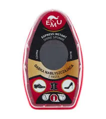 Emu Gąbka Nabłyszczająca Do Obuwia Z Pastą  Czarna 6 Ml