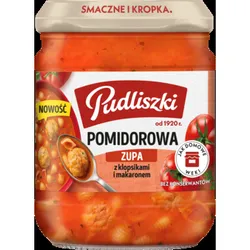 Pudliszki Zupa pomidorowa z klopsikami i makaronem 450g