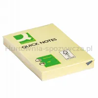 Bloczek samoprzylepny Q-CONNECT, 51x76mm, 1x100 kart., jasnożółty - 2