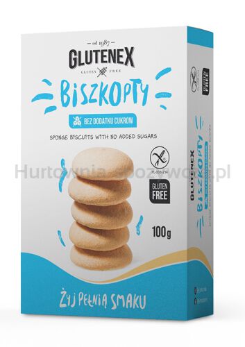 Biszkopty Bez Dodatku Cukrów Bezglutenowe 100 G - Glutenex [BIO]