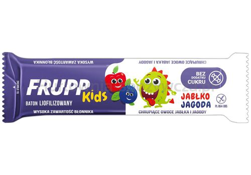 Baton Dla Dzieci Liofilizowany Jabłko - Jagoda Bezglutenowy 9 G - Celiko (Frupp Kids) [BIO]