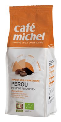 Cafe Michel  Kawa Mielona Arabica 100 % Peru Fair Trade Bio 250 G [BIO]