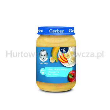 Gerber Jabłka, banany i mango z kremowym twarożkiem 190g