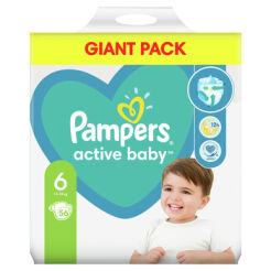 Pampers Active Baby Rozmiar 6, 56 Pieluszek, 13-18 Kg