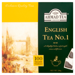 Ahmad Herbata English Tea No 1 Czarna 200G 100Tb Z Zawieszką  