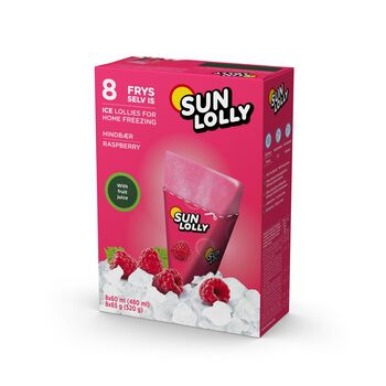 Sun lolly lody wodne do zamrażania w domu malina 480 ml