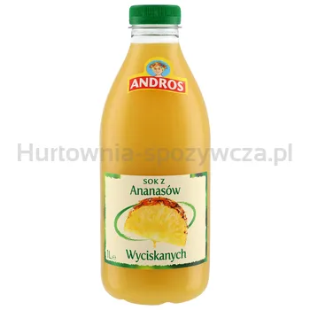 Andros Sok Z Ananasów Wyciskanych 1L