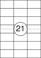 Office Product Etykiety 70X42,3Mm, Białe, 100 Ark.  - 2