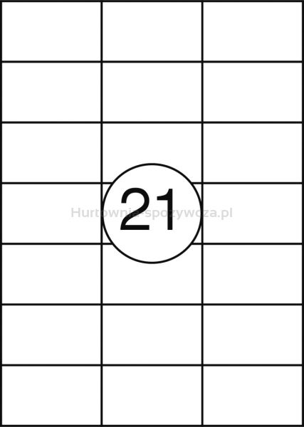 Office Product Etykiety 70x42,3mm, białe, 100 ark.  - 2