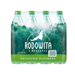 Woda Mineralna Rodowita delikatnie gazowana 0,6L