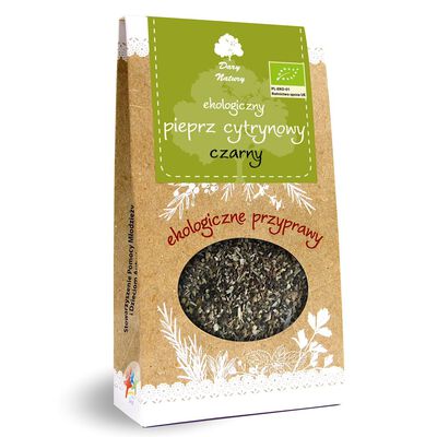 Dary Natury Pieprz Czarny Cytrynowy Bio 50 G [BIO]