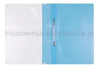 Skoroszyt OFFICE PRODUCTS, PP, A4, 2 otwory, 100/170mikr., wpinany, jasnoniebieski - 2