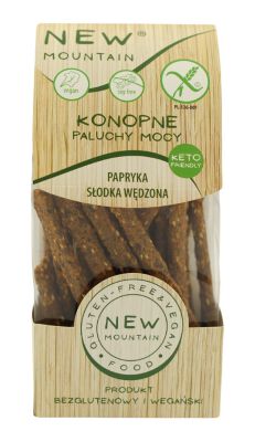 Paluchy Mocy Konopne Ze Słodką Papryką Wędzoną Bezglutenowe 200 G - New Mountain [BIO]