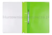Skoroszyt OFFICE PRODUCTS, PP, A4, 2 otwory, 100/170mikr., wpinany, jasnozielony - 2