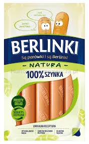 Berlinki Natura 100 % szynka 185 g