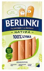 Berlinki Natura 100 % szynka 185 g