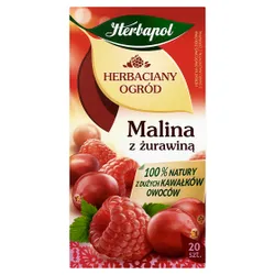 Herbapol Herbaciany Ogród Herbatka Owocowa Malina Z Żurawiną 20 Torebek/54G