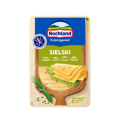 Hochland Ser żółty sielski w plastrach 135 g