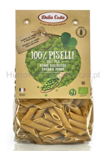 Makaron Proteinowy (Z Groszku Zielonego) Penne Bezglutenowy Bio 250 G - Dalla Costa [BIO]