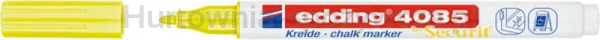 Edding Marker kredowy e-4085 1-2 mm, neonowy żółty 