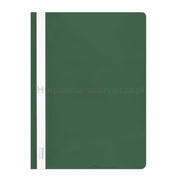Donau Skoroszyt Pvc, A4, Twardy, 150/160Mikr., Zielony 